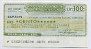 Italien 100 Lire ~ Banca Cattolica del Veneto ~ -
