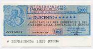 Italien 200 Lire ~ Istituto Bancario San Paolo di Torino ~ -