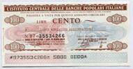 Italien 100 Lire ~ L'Istituto Centrale Delle Banche Popolari Italiane ~ -