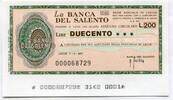 Italien 200 Lire ~ La Banca del Salento ~ -