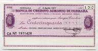 Italien 150 Lire ~ La Banca di Credito Agrario di Ferrara ~ -