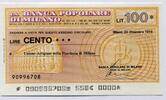 Italien 100 Lire ~ La Banca Popolare di Milano ~ -
