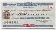 Italien 100 Lire ~ Il Banco di Santo Spirito ~ -