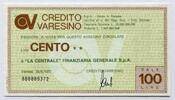 Italien 100 Lire ~ Credito Varesino ~ -