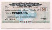 Italien 50 Lire ~ Il Credito Artigiano ~ -