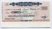 Italien 100 Lire ~ Il Credito Artigiano ~ -