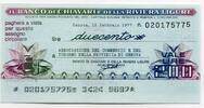 Italien 200 Lire ~ Il Banco di Chiavari e della Riviera Ligure ~ -