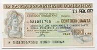 Italien 150 Lire ~ La Banca Provinciale Lombarda ~ -