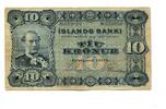 Island, 10 Kronur Christian IX. 1863-1906. -