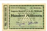 Rheinland 100 Mio. Mark Wülfrath, -