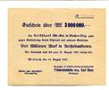 Rheinland 3 Mio. Mark Wehbach, -