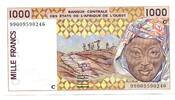 Westafrikanische Staaten, 1000 Francs Burkina Faso, -