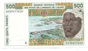 Westafrikanische Staaten, 500 Francs Senegal, -