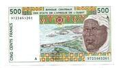 Westafrikanische Staaten, 500 Francs Ivory Coast/Elfenbeinküste, -