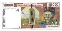 Westafrikanische Staaten, 10000 Francs Ivory Coast/Elfenbeinküste, -