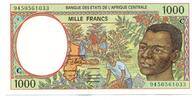 Zentralafrikanishe Staaten, 1000 Francs Congo, -