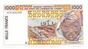Westafrikanishe Staaten, 1000 Francs Benin, -