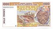 Westafrikanishe Staaten, 1000 Francs Benin, -