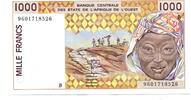 Westafrikanishe Staaten, 1000 Francs Benin, -