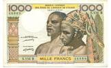 Westafrikanishe Staaten, 1000 Francs Benin(Dahomey), -