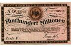 Rheinland 500 Mio. Mark Honnef (Sieg), -