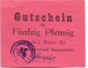 Oberschlesien 50 Pfg. Brzezowitz, -