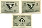Schleswig-Holstein 3x75 Pfg. Lübeck,Nordischer Briefmarkensammler & Händlertag, -