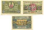 Schlesien 50 Pfg. 1 Mk. 2 Mk. 1.3.1922-1.10.1923 Kunzendorf-Konczyce, I/I- 12,00 EUR  Excl. 9,50 EUR Verzending