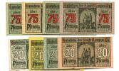 Rheinland 4x20 Pfg. 4x75 Pfg. 9.3.1920 Kempen, I/I- 28,00 EUR  Excl. 9,50 EUR Verzending