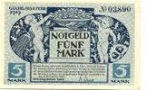 Pfalz 5 Mark 8.11.1918 Kusel,Distriktgemeinde, unz 10,00 EUR  Excl. 9,50 EUR Verzending