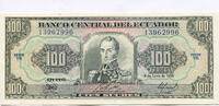 Ecuador, 100 Sucres 1988 unz 8,95 EUR  Excl. 6,00 EUR Verzending