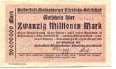 Sachsen-Anhalt 20 Mio. Mark 30.8.1923 Halberstadt-Blankenburger Eisenbah... 60,00 EUR  Excl. 9,50 EUR Verzending