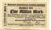 Sachsen-Anhalt 1 Mio. Mark 30.8.1923 Halberstadt-Blankenburger Eisenbahn... 22,00 EUR  Excl. 9,50 EUR Verzending