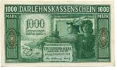 Deutsches Reich 1000 Mark 4.4.1918 Darlehnskasse Ost,Kowno, II 180,00 EUR  Excl. 9,50 EUR Verzending