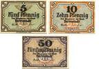 Schlesien 5 Pfg. 10 Pfg. 50 Pfg. o.D.-31.12.1919 Herrnstadt, I/I- 15,00 EUR  Excl. 9,50 EUR Verzending