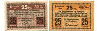 Schlesien 2x25 Pfg. o.D.1.4.1920,o.D.1920 Hirschberg, I/I- 15,00 EUR  Excl. 9,50 EUR Verzending