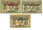Schlesien 50 Pfg. 75 Pfg. 1 Mk. 1.4.1921 Cosel, I/I- 12,00 EUR  Excl. 9,50 EUR Verzending
