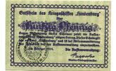 Deutsches Reich 50 Pfg. 25.2.1919 Kriegsschiff Hindenburg,Schiffsgeld, I/I- 35,00 EUR  Excl. 9,50 EUR Verzending