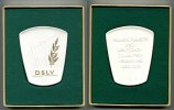 DDR/Berlin, Porzellan-Plakette, DSLV(Deut,Skiläufer-Verband), -
