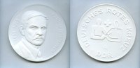 DDR/Dresden, Porzellan-Medaille, Karl Landsteiner 1868-1943, -