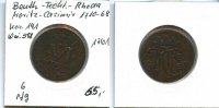Bentheim-Tecklenburg-Rheda,, 6 Pfennig, Moritz Casimir 1710-1768, -