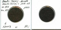 BentheimTecklenburg-Rheda, 6 Pfennig, Moritz Casimir 1710-1768, -