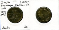 Deutschland/Berlin, Messing-Marke, 1895(1903), Max Langer-Sattlermeister... 35,00 EUR  plus 8,00 EUR verzending