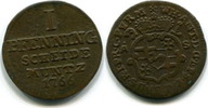 Paderborn-Bistum, 1 Pfennig Wilhelm Anton v.Asseburg 1763-1782, -