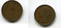 Straits Settlements 1/2 Cent ~ Victoria ~ -