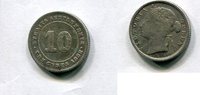 Straits Settlements 10 Cents ~ Victoria ~ -