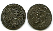 Sachsen, 1 Pfennig Friedrich August I. 1694-1733, -