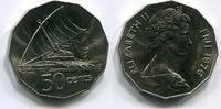 Fiji / Fidschi 50 Cents ~ Fischer ~ -