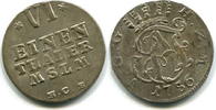 Mecklenburg-Strelitz, 1/6 Taler Adolf Friedrich IV.1752-1794, -