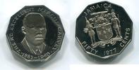 Jamaica 50 Cents 1977 ~ Marcus Garvey ~ PP 4,00 EUR  plus 6,00 EUR verzending